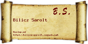 Bilicz Sarolt névjegykártya